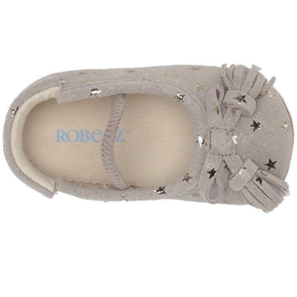 Robeez Grey Star Shoes - Picture 2 of 8
